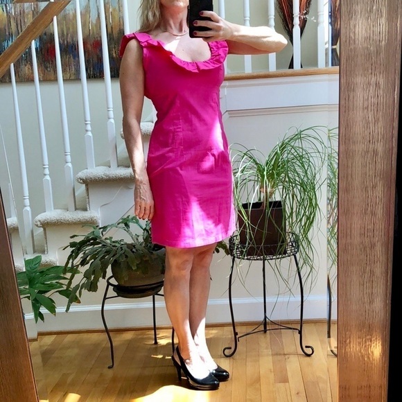 Dayton K Dresses & Skirts - Dayton K Hot Pink Ruffle Dress